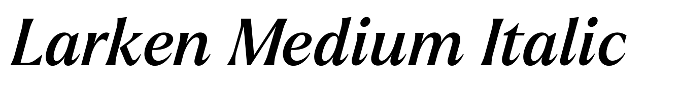 Larken Medium Italic